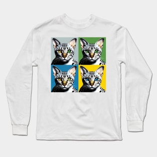 Egyptian mau Pop Art - Cat Lovers Long Sleeve T-Shirt